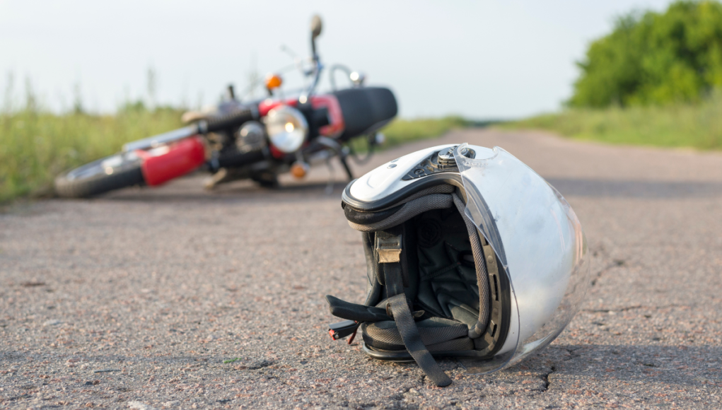 crashed bike road safety