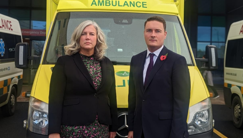 heidi wes streeting ambulance