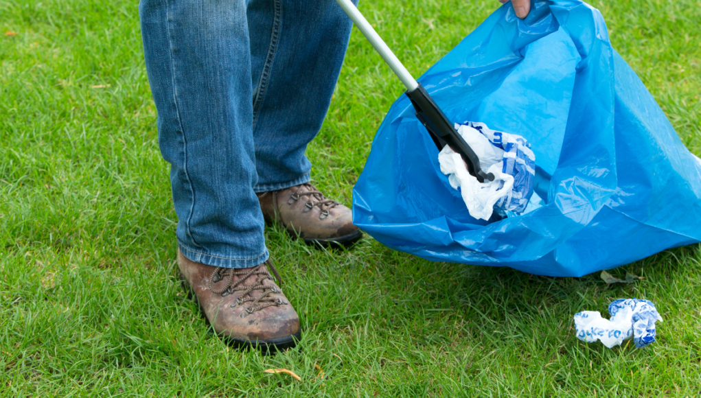 litter picking up pickup