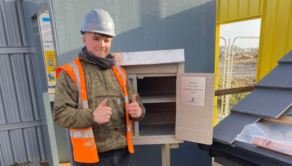 Apprentice Finn Tucker is loving his route into a career as a carpenter