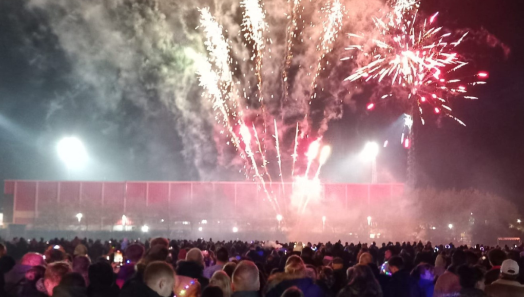 cricket club fireworks