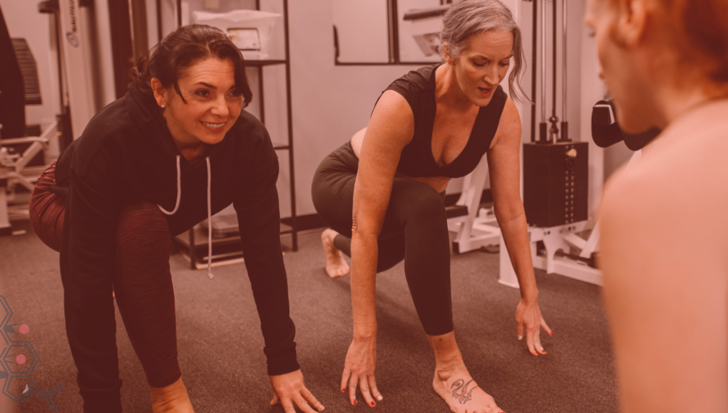Swindonian women in the gym menopause canva free