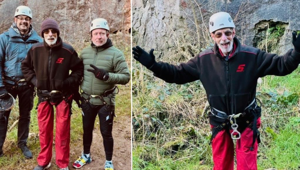 SWINDONIAN Daredevil Grandad takes plunge for Prospect