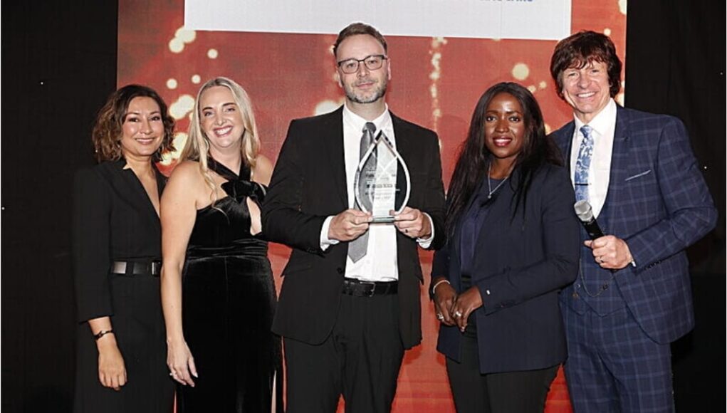 Connaught Care - Laurence Feather at Awards Ceremony