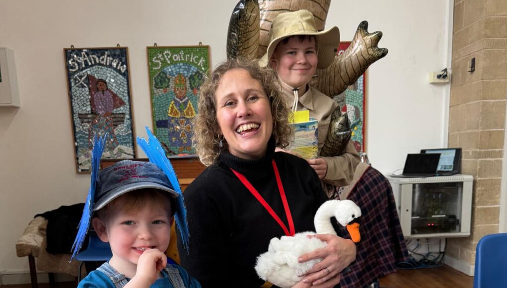 Author Sophie Kirtley meets St Mary's pupils and their favourite book characters