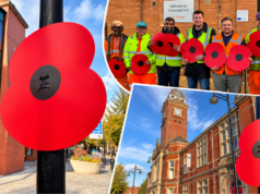 Around 1,000 poppies to line Swindon’s roads ahead of Remembrance Sunday